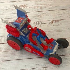 Hasbro Playskool Heroes Adventures 2012 Spiderman Web Wing Car Transforming Toy